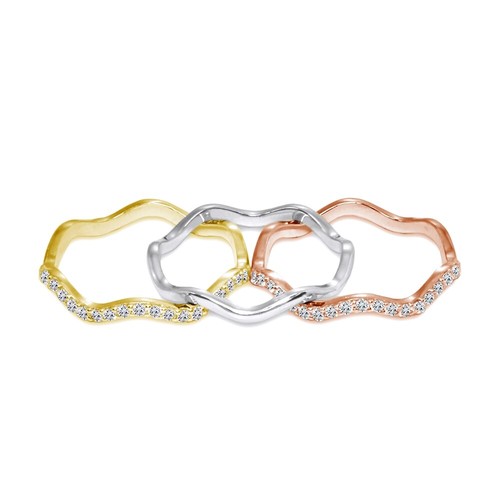 Set mit cubic zirkonia - set,