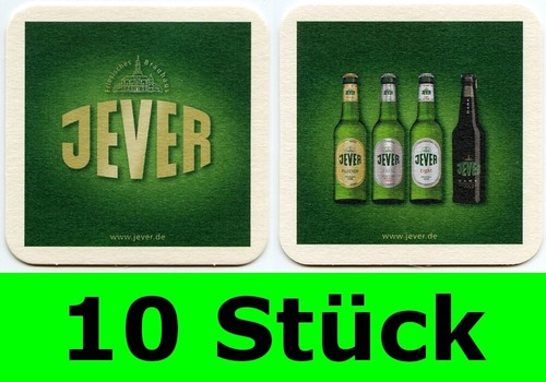 Stück bierdeckel jever - 10,