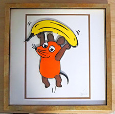 Thomas Baumgärtel 3d handsigniert Mausbanane