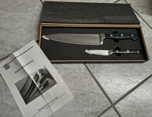 Set teilig damaszener messer - set,