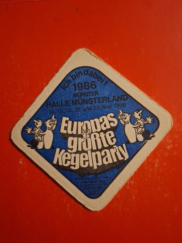 Bierdeckel 1986 halle - bierdeckel,