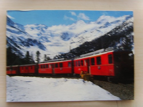 Postkarte bernina express bei - postkarte,