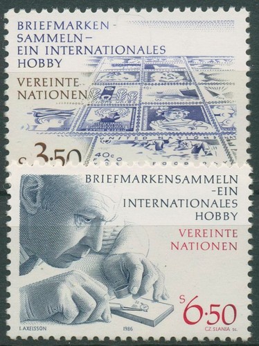 Uno wien 1986 briefmarken - uno,