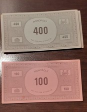 Monopoly Spielgeld alte DM 18 Geldscheine 400 er Scheine 14 x 100er Scheine