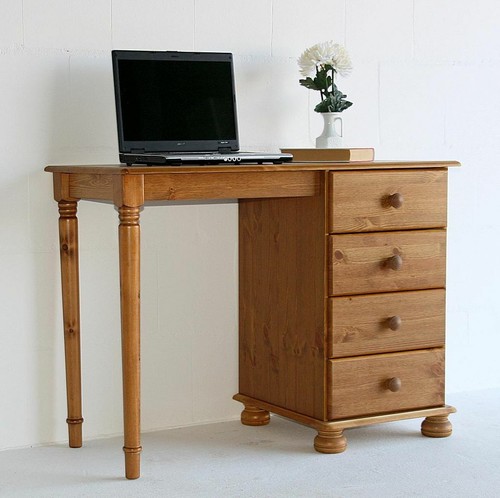 Schreibtisch kiefer massiv - kiefer,