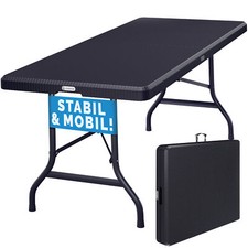 Casaria® Gartentisch Buffettisch Balkon Tisch Klappbar Wetterfest Polyrattan