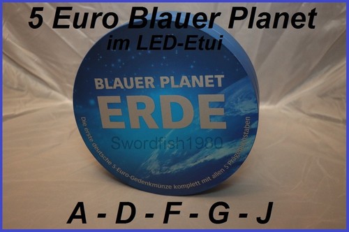 5 euro blauer planet - 5,