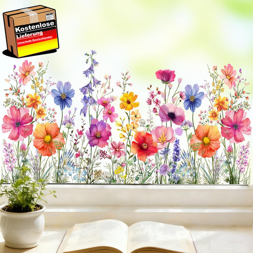 Fensterdeko frühling blumen - fensterdeko,
