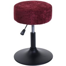B-Ware Hocker MCW-C22, Sitzhocker Schminkhocker, Chenille (465g/m²) bordeaux