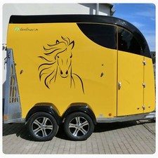 Pferdeanhänger Pferdetransporter Aufkleber Pferd Auto Aufkleber Sticker PFA021