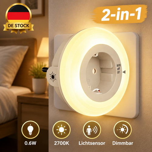 Nachtlicht steckdosenlampe - nachtlicht,