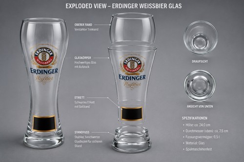 Erdinger weißbier geschenkset - weißbier,
