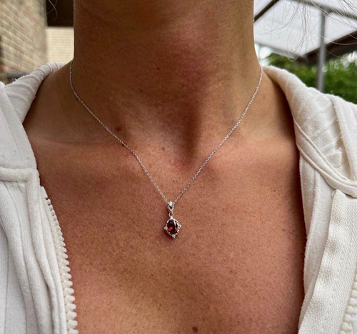 Silber halskette mit - halskette, charm