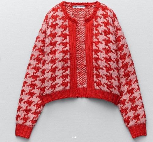 Jacke strickjacke cardigan rot - strickjacke,