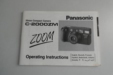 Gebrauchsanleitung für Fotoapparat Panasonic C-2000ZM Zoom -35mm Compact Camera-