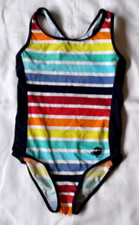 JAKO-O Badeanzug Gr.116 mit Ringerrücken & bunt gestreift /Regenbogen  TOP