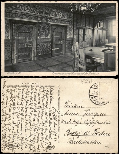 Ansichtskarte alsfeld rathaus - ansichtskarte,