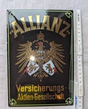 Schild Emaille Allianz