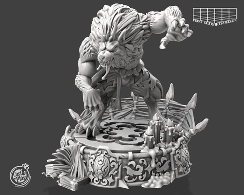 Sabbernder werwolf miniatur - werwolf,