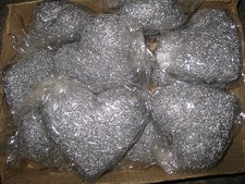 500x Weihnachstdeko Baumschmuck Herz Stern Pyramide Kranz gold silber Posten Mix