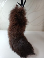 Fuchs Schweif 42 Cm Taschenanhänger Schlüsselanhänger Geschenkidee Mahagoni XXL 