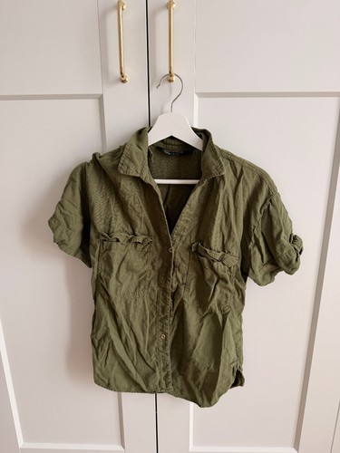 Zara damen bluse - zara, khaki