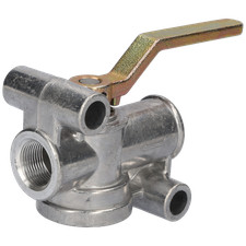 Absperrhahn mit Entlüftung