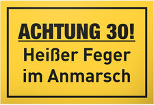 30 Heißer Feger - 30 x 20 cm