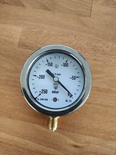 Vakuum Manometer -250 bis 0 mbar Klasse 1,6