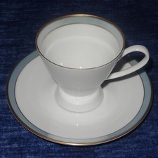 Rosenthal Form 2000, Gala blau/grau - 2-tlg. Kaffeegedeck ✨sehr gut/neuwertig