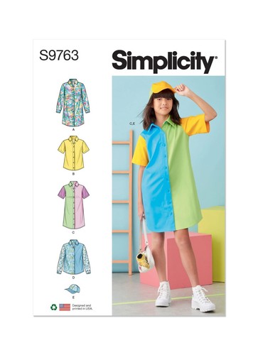 Simplicity 9763 mädchen - 9763,