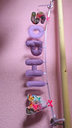Handmade baby namensgirlande - baby,