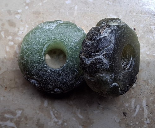 Beads aus grüner jade - 2,