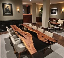 Walnuss Schwarz Epoxid River