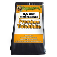 Teichfolie PVC 12m x 6m 0,5mm schwarz Folie für den Gartenteich Koiteich Folie