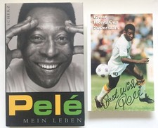 Pele signiert Brasilien Fußball Foto Original Unterschrift Signed Autogramm