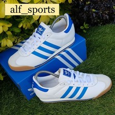 ❤️Neu mit Karton & Original Adidas Originals® Kick K74 weiße Leder Turnschuhe UK Größe 8,5