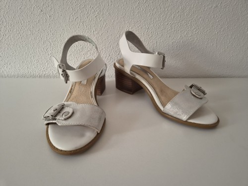 Sandalen silber weiß - gr., 35