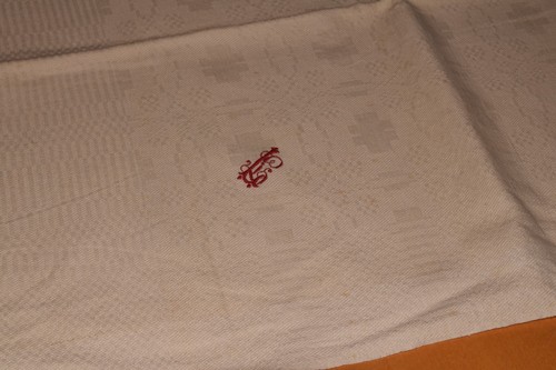 Altes leinen tischdecke - altes,