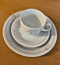 Kaffeegeschirr Arzberg Wellen Swingline Herbstblatt rosa - 8 Personen