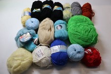 1kg Wollpaket verschiedene Materialien Wolle Wollreste siehe Bild Top Zustand