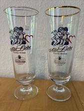2x ALTE LIEBE DUNKLE WEISSE KUCHLBAUER WEISSBIER 0,5 L Glas Brauerei Engel RAR