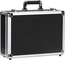 Aufbewahrungsbox Aluminium Werkzeugkoffer Mit Schaumstoff Inlay Tragbare Alu-Box