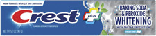CREST Plus Whitening 'Fresh Mint' Baking Soda & Peroxide  2 x 161gr =322 gr USA