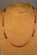 Feueropal kette collier - feueropal,