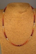 FEUEROPAL KETTE COLLIER 34,10ct.!! Edelstein Schmuck Heilstein Halskette Classic