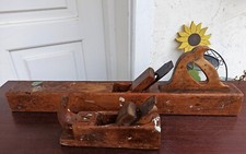 Alte Holzhobel   1x Langhobel/Rauhbank Raubank  1x kurz Schreinerhobel dekorativ