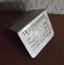Typenschild Irus U1200 Jrus 60er Jahre