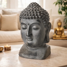 großer 42cm Buddha Kopf