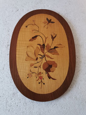 Holz Intarsien Bild Vintage